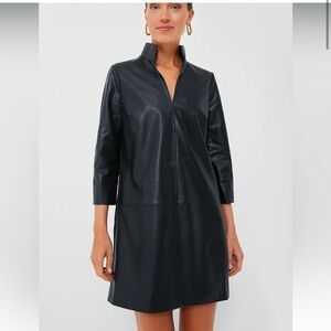 Tuckernuck black vegan leather Clifton Dress size small